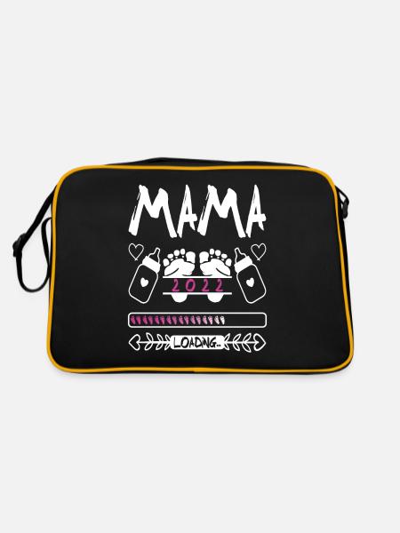 mama 2022 - Retro Tasche - Schwarz/Gold - Hinten