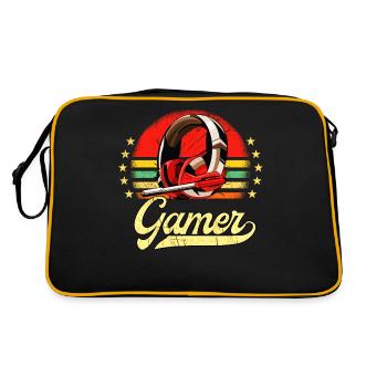 Vintage Gaming Jeux Vidéo Gambler Retro Gaming - Sac Retro - noir/or - Dos
