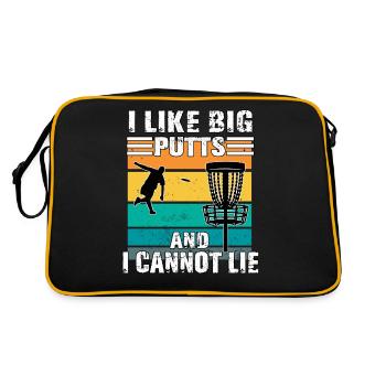 Disc Golf Frisbee Ultimate Frisbee Disc Golf - Retro Tasche - Schwarz/Gold - Hinten