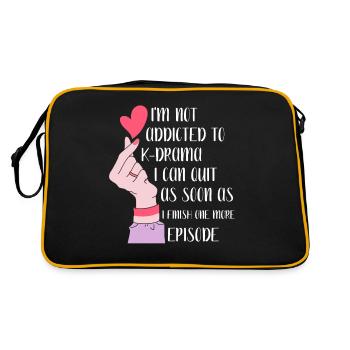 K-Drama Kdrama Corée corée du Sud Séoul K-Drama - Sac Retro - noir/or - Dos
