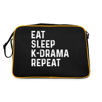 K-Drama Kdrama Drame coréen Corée Hallyu K-Drama - Sac Retro - noir/or - Dos