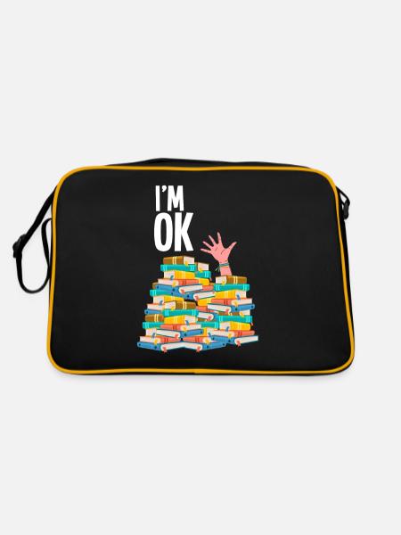 Livres - Sac Retro - noir/or