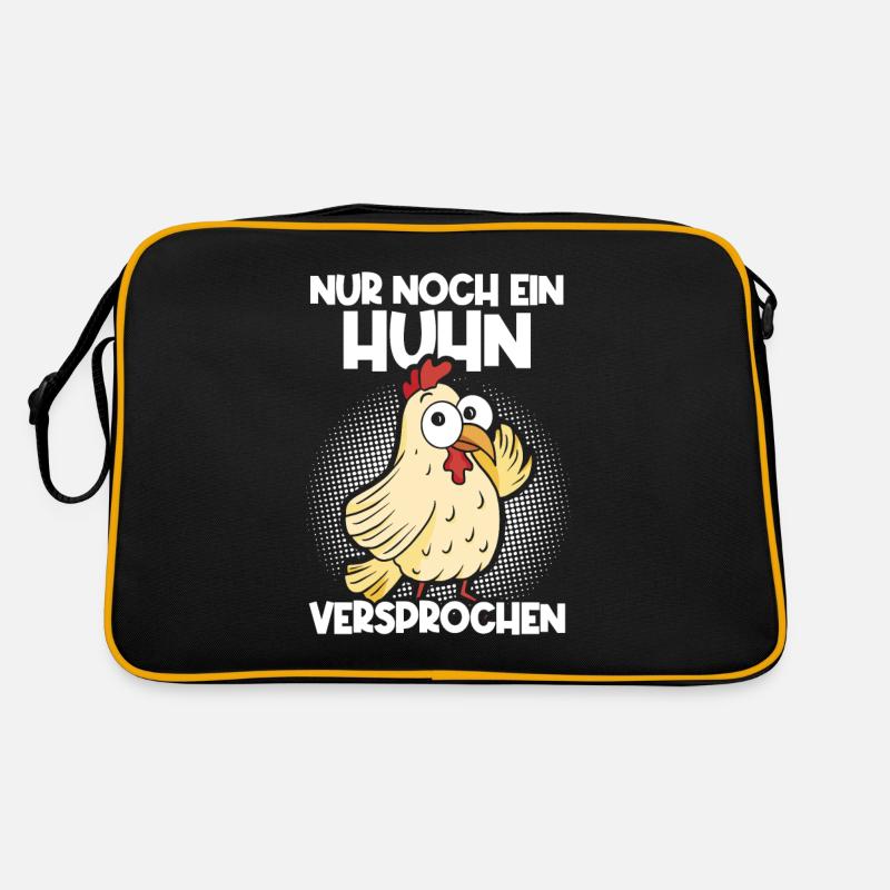 Nur noch ein Huhn versprochen Retro Tasche