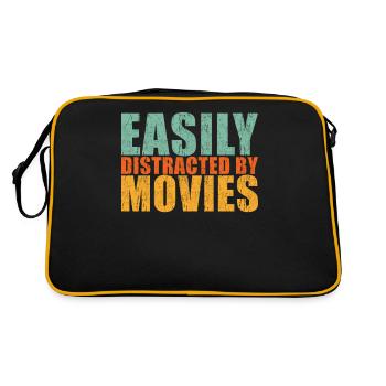 Film Fan - Retro Tasche - Schwarz/Gold - Hinten