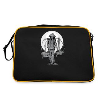 Vietnam I Saigon Scooter Pho Bo Motif de voyage pour - Sac Retro - noir/or - Dos