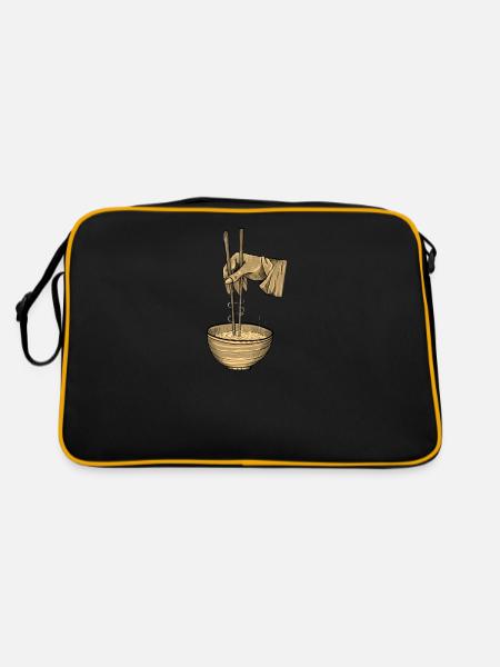 Vietnam I Saigon Scooter Pho Bo Motif de voyage pour - Sac Retro - noir/or - Dos