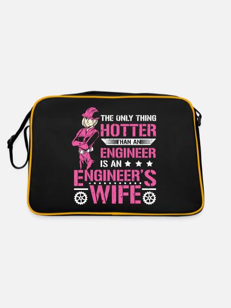 Wife Engineer - Retro Bag - black/gold - Back
