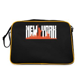New York - Sac Retro - noir/or - Dos