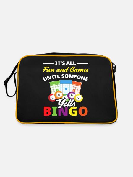 Joueur de Bingo Amateurs de Bingo - Sac Retro - noir/or - Dos