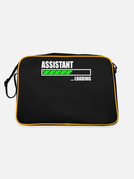 Assistant Loading Bar - Retro Tasche - Schwarz/Gold - Hinten