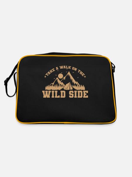 Take a Walk on The Wild Side Survival - Retro Tasche - Schwarz/Gold - Hinten