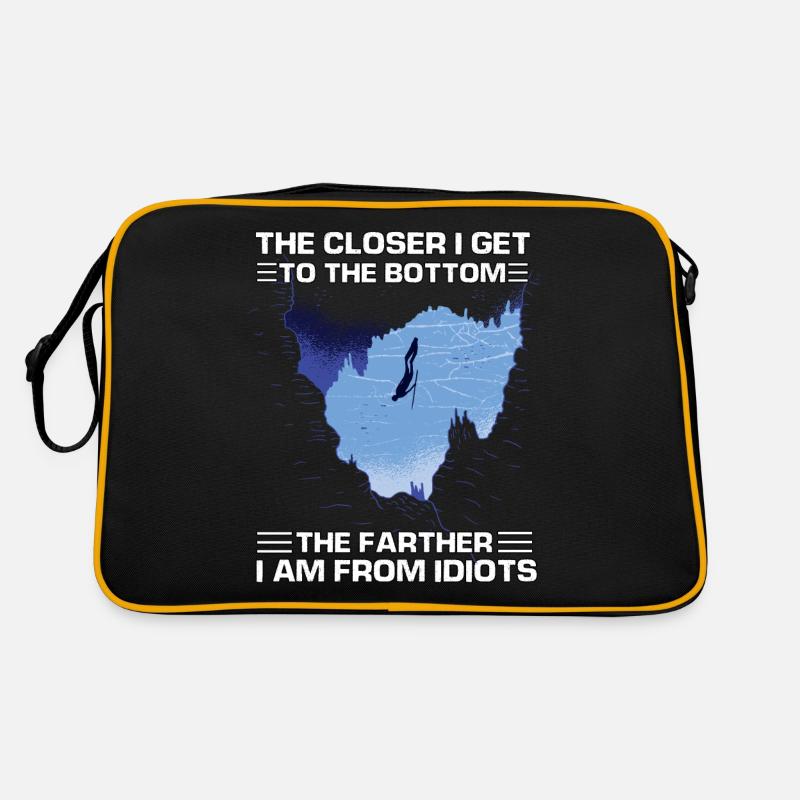 Sea Diving Hobby Diving Snorkeler Retro Bag