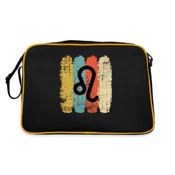 Leo Zodiac Sign Horoscope Retro Bday Gift - Retro Bag - black/gold - Back