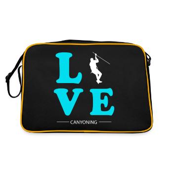 CANYONING LOVE - Retro Bag - black/gold - Back