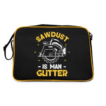 Sawdust Is Man Glitter - Retro Bag - black/gold - Back