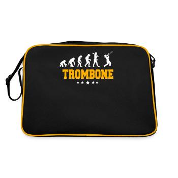 TROMBONE - Retro Tasche - Schwarz/Gold - Hinten