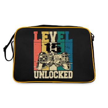 Level 15 Unlocked - Retro Bag - black/gold - Back
