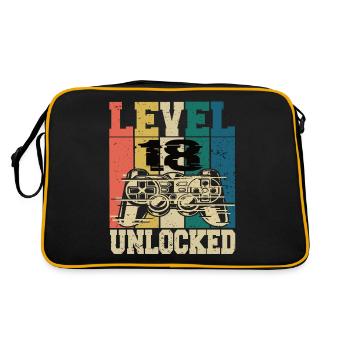 Level 18 Unlocked - Retro Bag - black/gold - Back