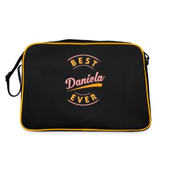 Best Daniela Ever - Retro Bag - black/gold - Back
