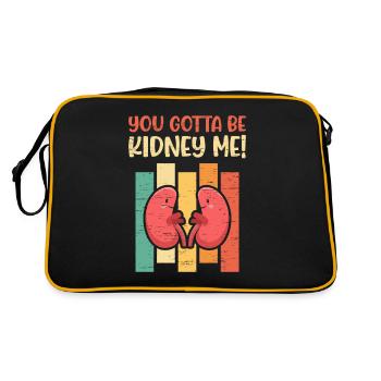 Kidney Donor Organ Transplant for a Organ Donor - Retro Bag - black/gold - Back