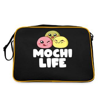 Mochi Indonesian Rice Cake Balls - Retro Bag - black/gold - Back