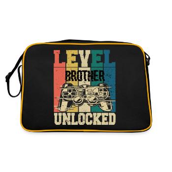 Level Brother Unlocked - Retro Bag - black/gold - Back