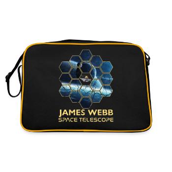 jwst Télescope spatial James Webb - Sac Retro - noir/or - Dos