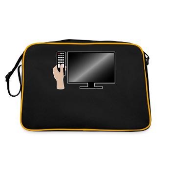 Télévision TV TV Cinéma Films Cadeau - Sac Retro - noir/or - Dos