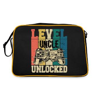 Level Uncle Unlocked - Retro Bag - black/gold - Back