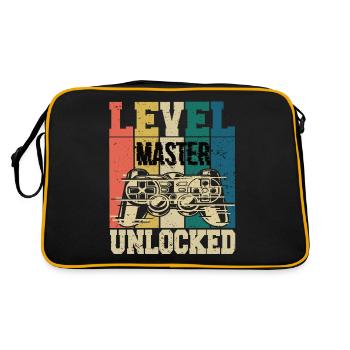 Level Master Unlocked - Retro Bag - black/gold - Back