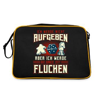 Gesellschaftsspiele Spieleabend Brettspiele - Retro Tasche - Schwarz/Gold - Hinten