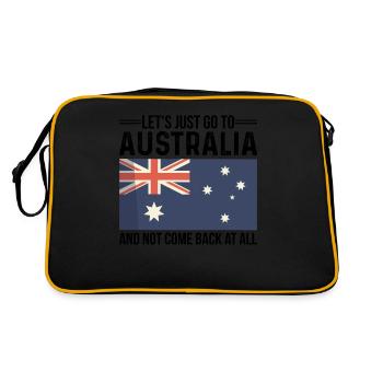 Australie Australie Australie Vacances Australie - Sac Retro - noir/or - Dos