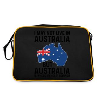 Australie Australie Australie Vacances Australie - Sac Retro - noir/or - Dos