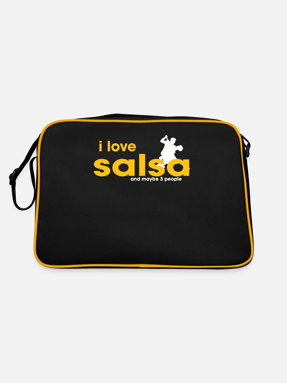 J’adore la salsa - Sac Retro - noir/or - Dos