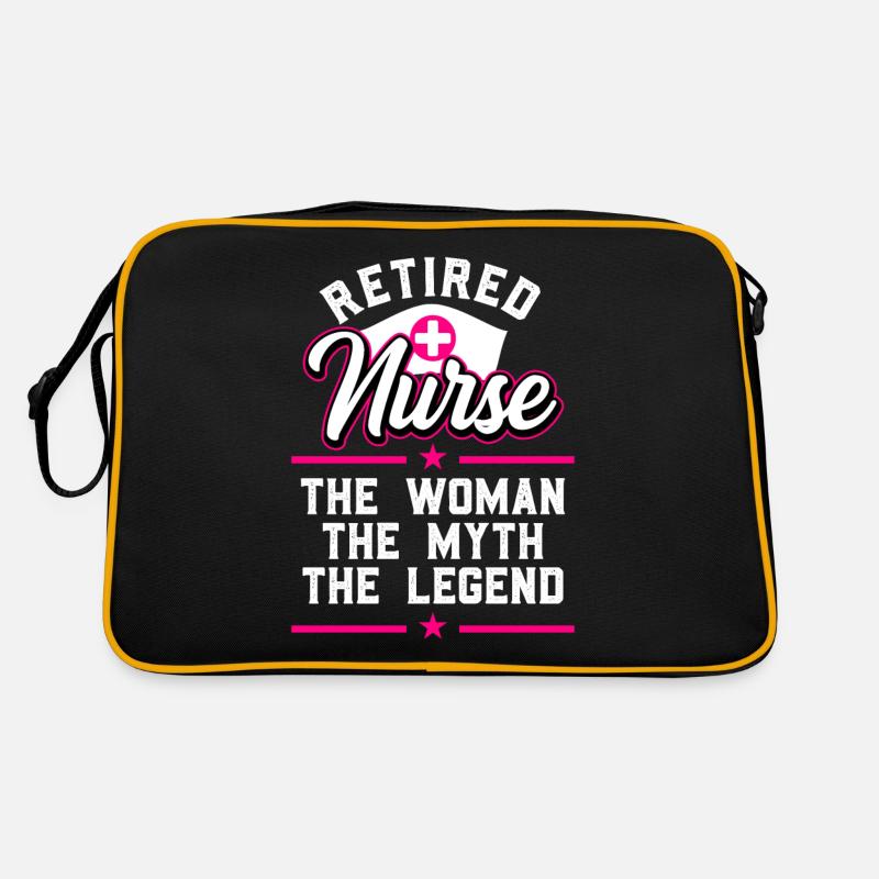 Ruhestand Rente 2022 Krankenschwester Retro Tasche