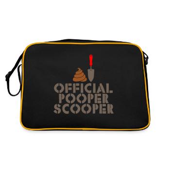 Scooper Pooper officiel 3 - Sac Retro - noir/or - Dos