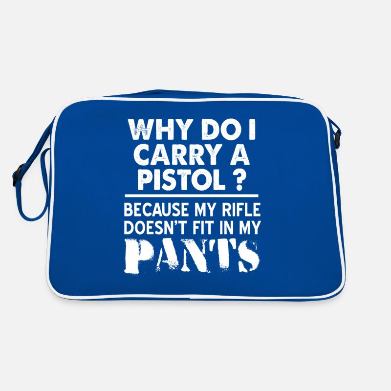 Warum trage ich eine Pistole? Retro Tasche