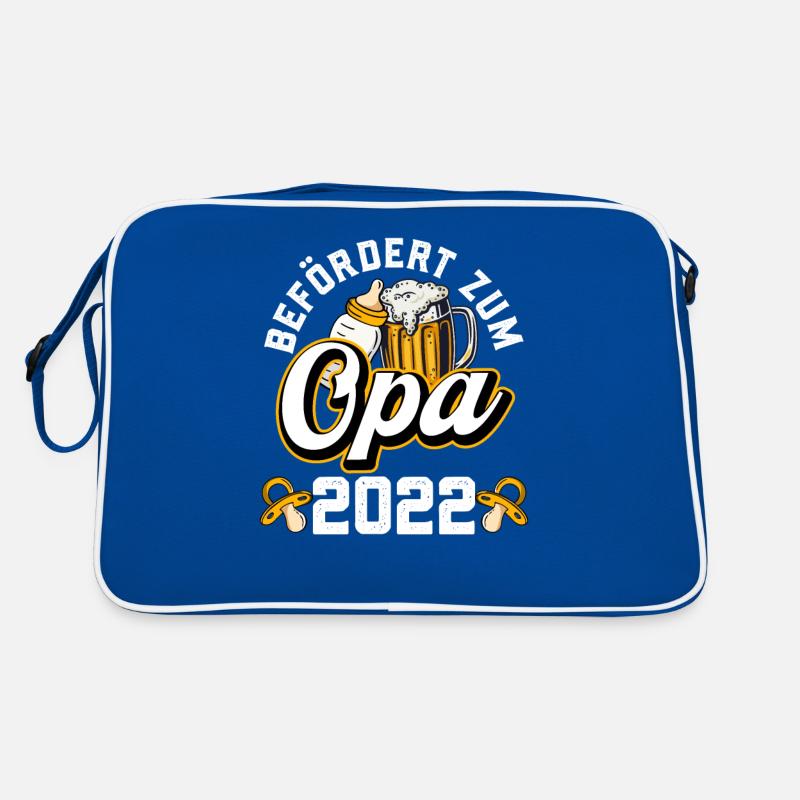Stolzer Opa 2022 Befördert zum Opa Retro Tasche