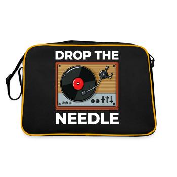 Turntable Record Player Records - Retro Bag - black/gold - Back
