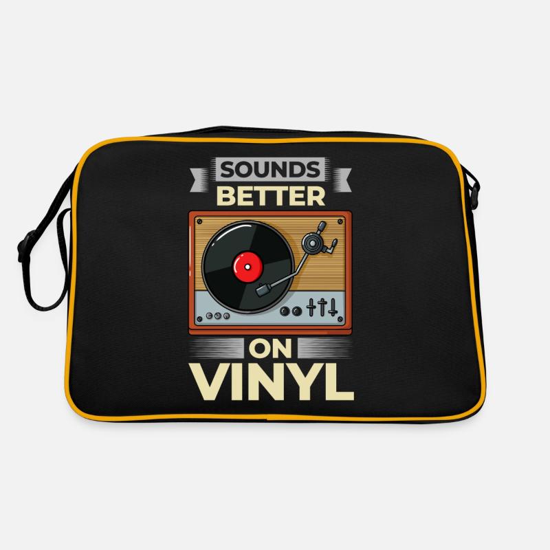Disques de tourne-disques sur platine Sac Retro
