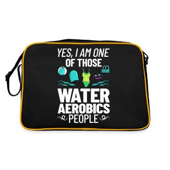 Water Aerobic Aquafitness Aqua Training Aqua - Retro Bag - black/gold - Back
