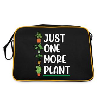 Gardener Just One More Plant Planting Plant - Retro Tasche - Schwarz/Gold - Hinten