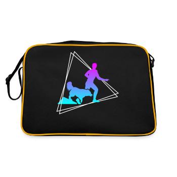 Dog Training Dog Education Retro Gift - Retro Bag - black/gold - Back