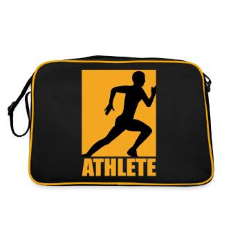Athlete Design - Retro Tasche - Schwarz/Gold - Hinten