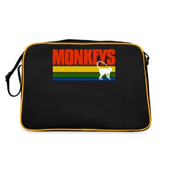 Thé Vintage Singes - Sac Retro - noir/or - Dos