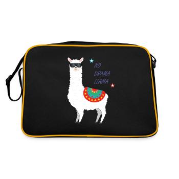 Lama - Sac Retro - noir/or - Dos
