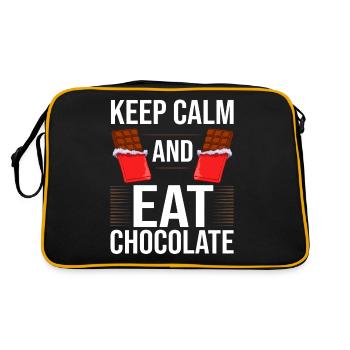 Chocolate Chocolate Bar Chocolate Dark Keto - Retro Bag - black/gold - Back