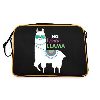 Lama - Sac Retro - noir/or - Dos