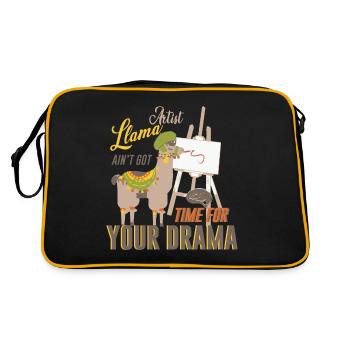 Lama - Sac Retro - noir/or - Dos