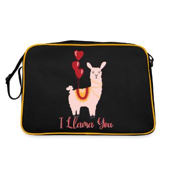 Lama - Sac Retro - noir/or - Dos